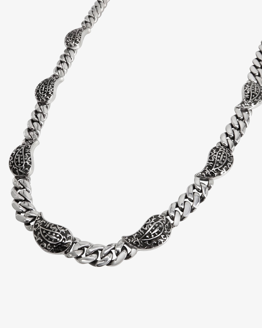 Small Paisley Noir Necklace