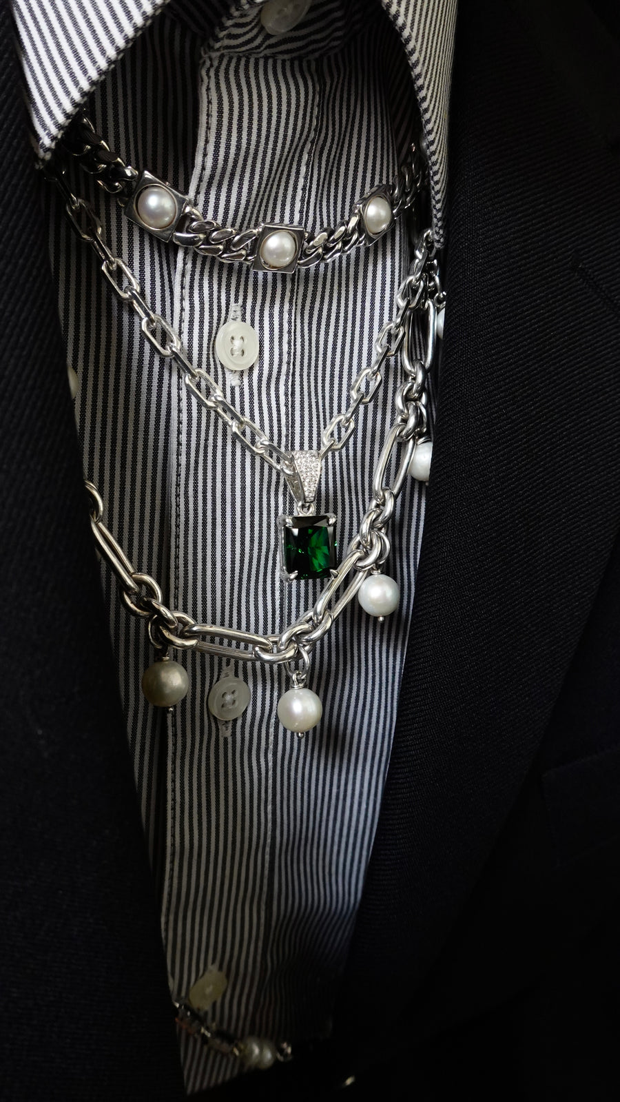 Evergreen Emerald Cut Necklace