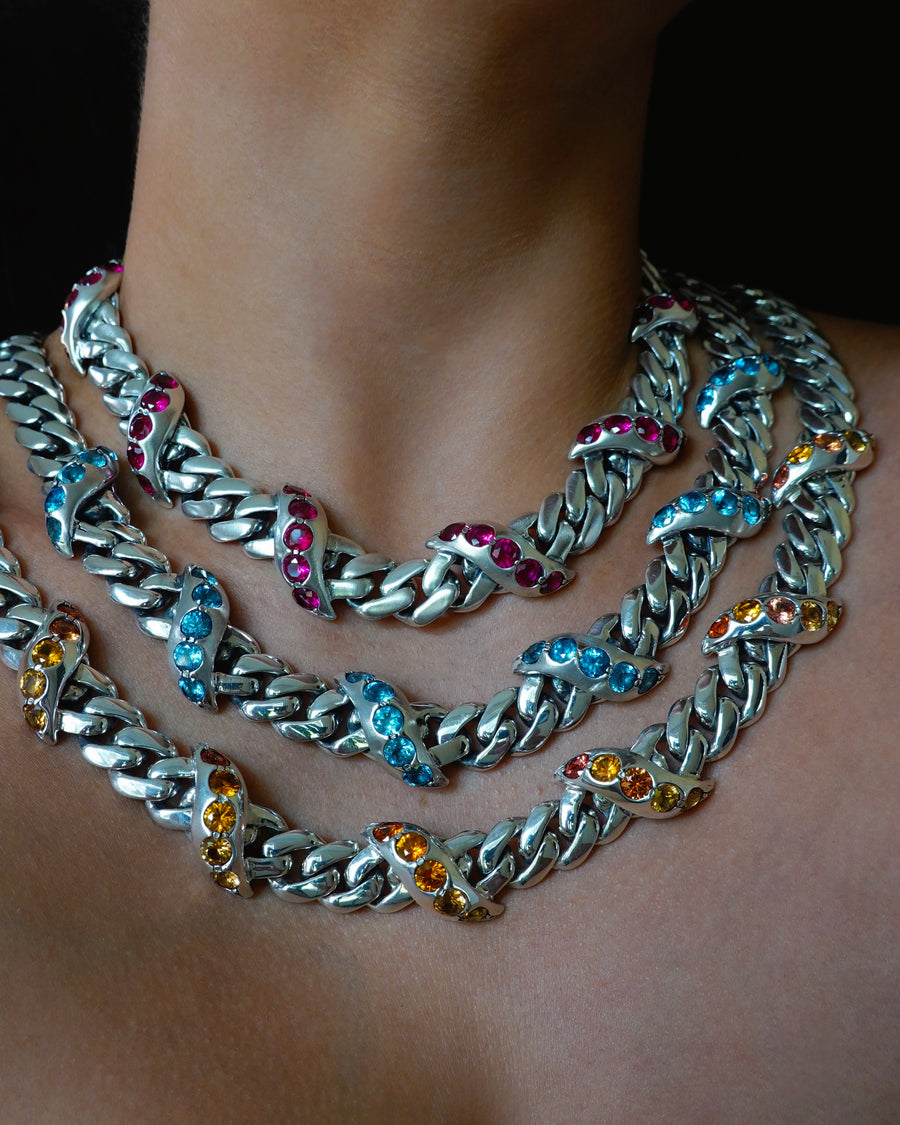 Ruby Cuban Link Necklace