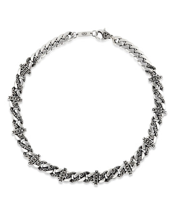 Studded Cuban Link Necklace