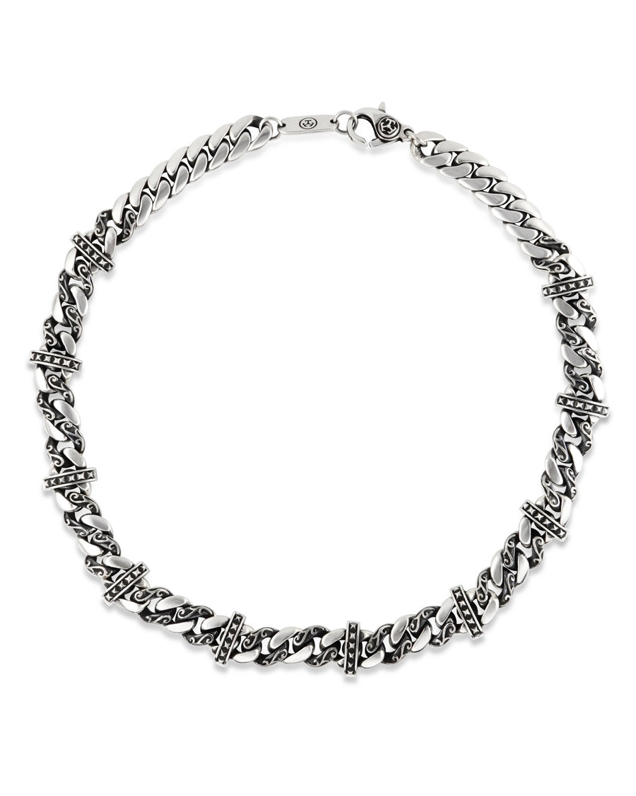 Studded Cuban Link Necklace