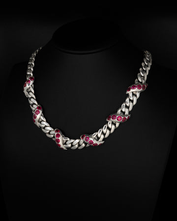 Ruby Cuban Link Necklace