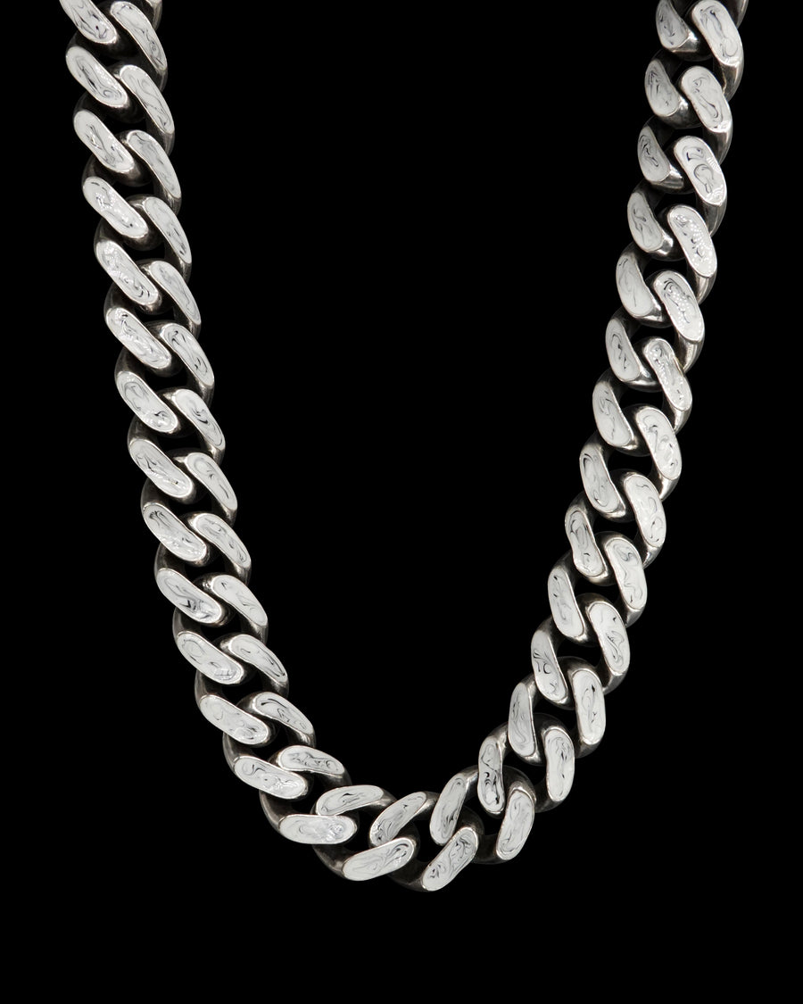 Marble Cuban Link Necklace