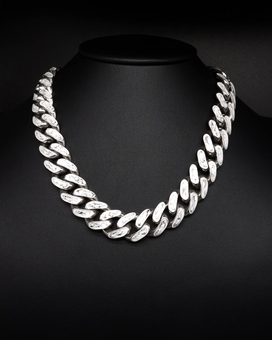 Marble Cuban Link Necklace