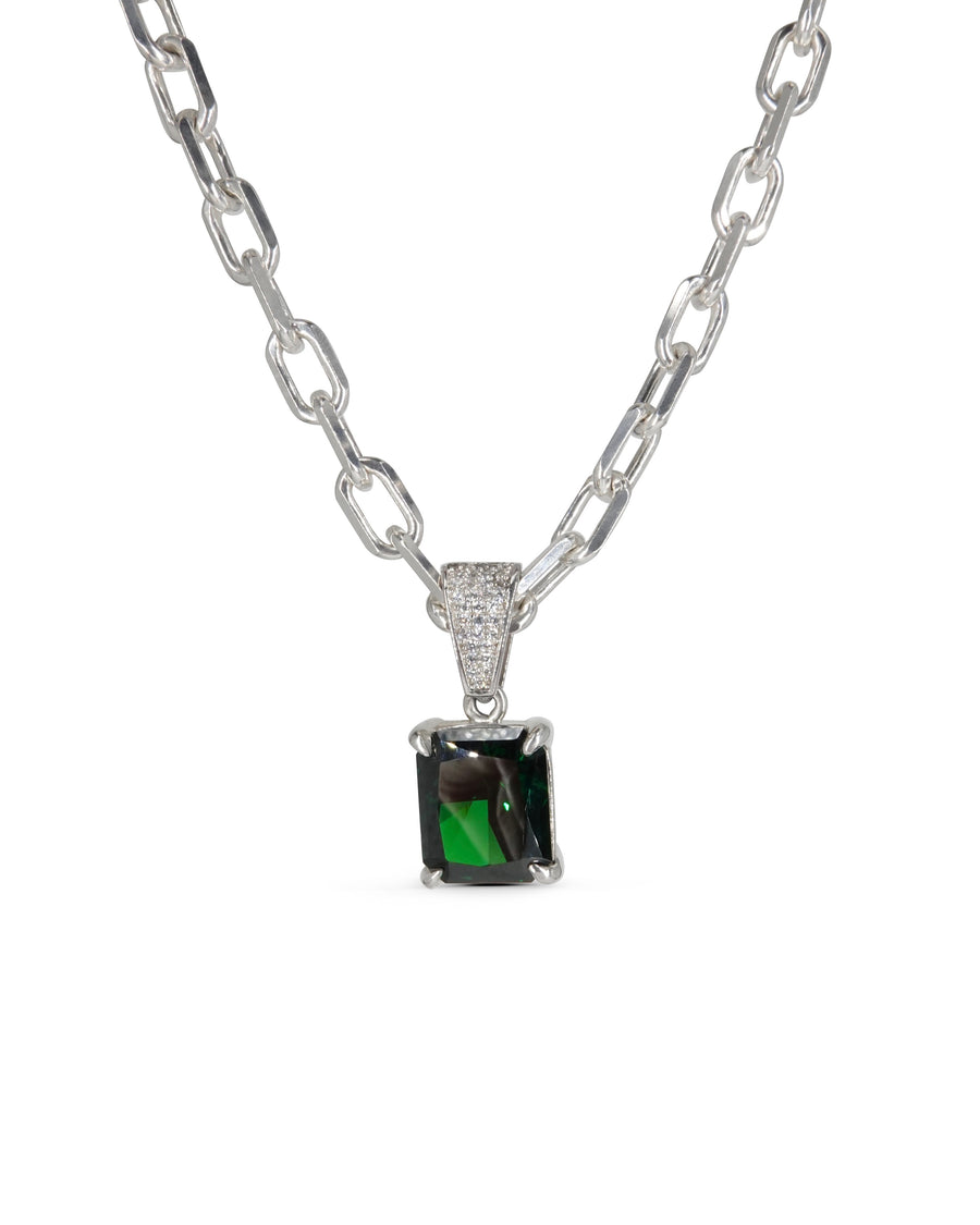 Evergreen Emerald Cut Necklace